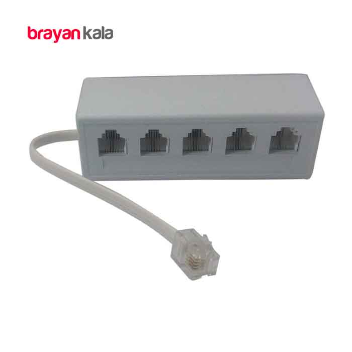 عکس اصلی سوکت تلفن مدل تبدیل یک به پنج خط تلفن